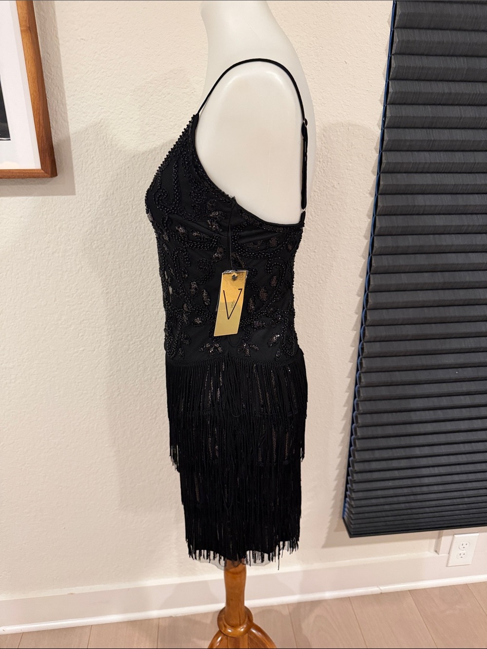 Verte Beaded Fringe Mini Dress - Picture 7 of 10